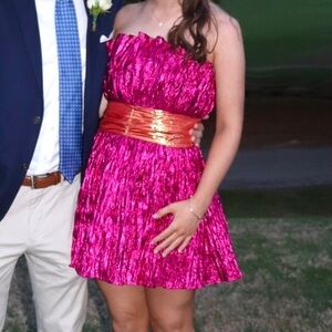 ASOS Pink Strapless Dress